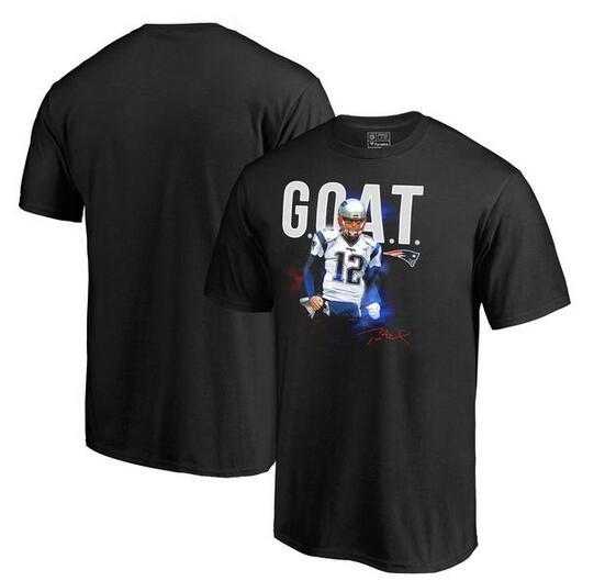 Men's New England Patriots Tom Brady Pro Line by Fanatics Branded GOAT T-Shirt - Black FengYun,We sell and wholesale Men's New England Patriots Tom Brady Pro Line by Fanatics Branded GOAT T-Shirt - Black FengYun on line form chian!